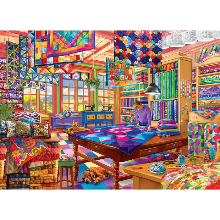 Puzzle Eurographics-6000-5859 Der Quilt-Workshop