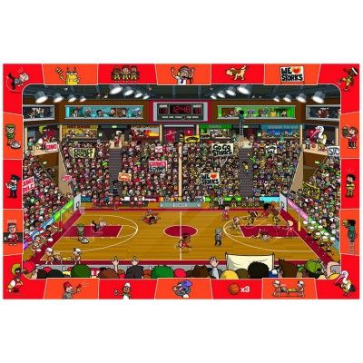 Puzzle Eurographics-6100-0498 Suche und Finde: Basketball