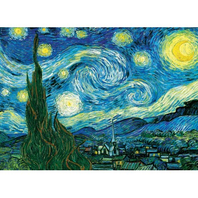 Puzzle Eurographics-6100-1204 XXL Teile - Van Gogh Vincent: Sternennacht über der Rhone