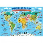 Puzzle  Eurographics-6100-5554 XXL Teile - Map of the World