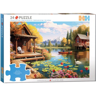 Puzzle Eurographics-6724-6016 Connecting Pieces - Lake Cottage