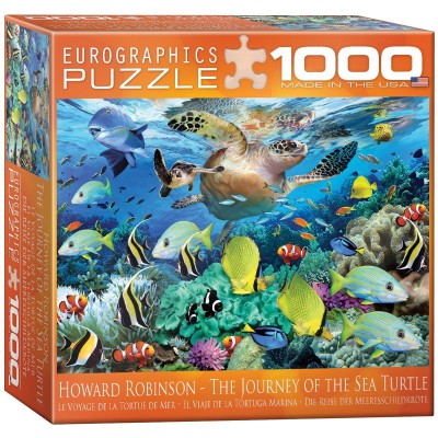 Puzzle Eurographics-8000-0626 Howard Robinson: Die Reise der Meeresschildkröte