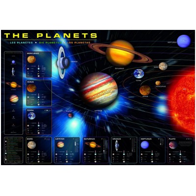 Puzzle Eurographics-8000-1009 Die Planeten