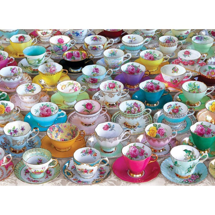 Puzzle Eurographics-8051-5314 Metalldose - Tea Cup Party