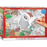 Puzzle   XXL Color Me - Weihnachtseule