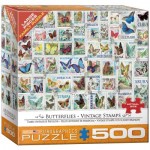Puzzle   XXL Teile - Vintage Stempel von Schmetterlingen