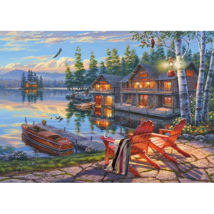 Puzzle   Seeufer am Loon Lake, New York