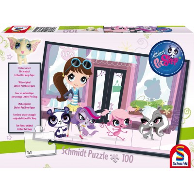 Puzzle Schmidt-spiele-56061 Littlest Pet Shop, Einkaufsbummel