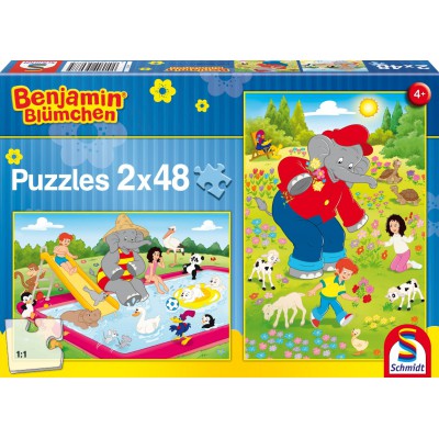 Puzzle Schmidt-Spiele-56077 Sommerzeit