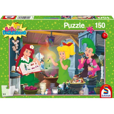 Puzzle Schmidt-Spiele-56089 Bibi Blocksberg im Hexenlabor