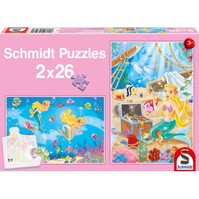Puzzle Schmidt-Spiele-56113 Die kleine Meerjungfrau