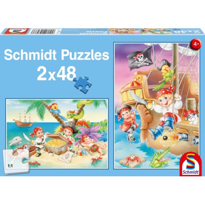 Puzzle Schmidt-Spiele-56133 Piratenbande