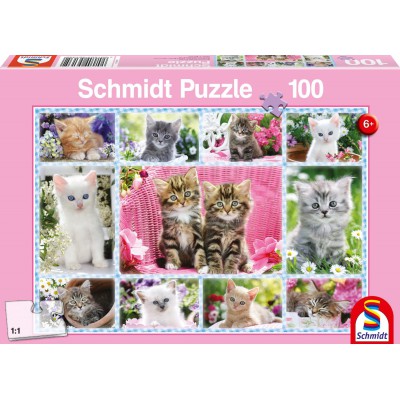 Puzzle Schmidt-Spiele-56135 Katzenbabies
