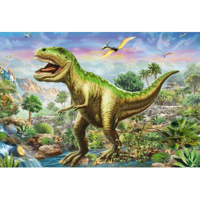 Schmidt-Spiele-56202 3 Puzzles - Abenteuer mit den Dinosauriern