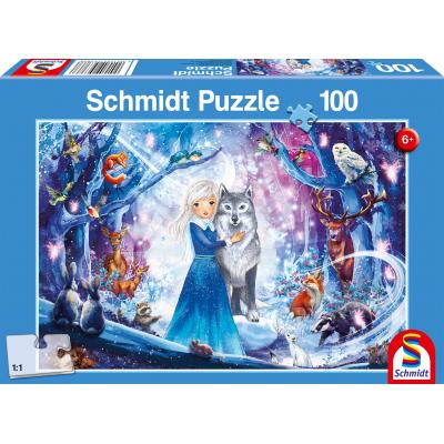Puzzle Schmidt-Spiele-56386 Prinzessin im Winterwald
