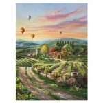 Puzzle  Schmidt-Spiele-57366 Thomas Kinkade - Peaceful Valley Vineyard