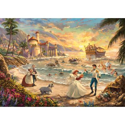 Puzzle Schmidt-Spiele-58036 Disney - Die Kleine Meerjungfrau - Ein Fest der Liebe