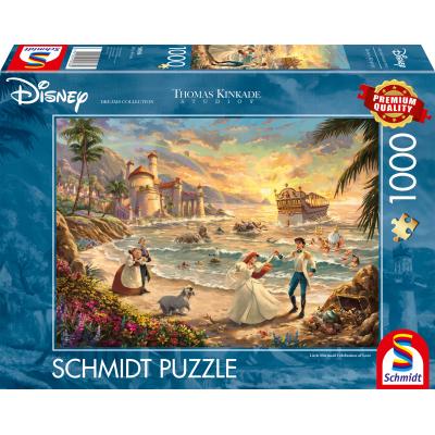 Puzzle Schmidt-Spiele-58036 Disney - Die Kleine Meerjungfrau - Ein Fest der Liebe