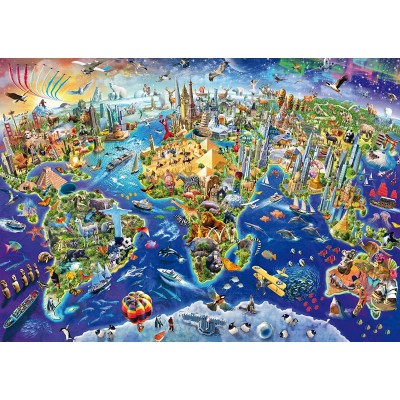 Puzzle Schmidt-Spiele-58288 Entdecke Unsere Welt