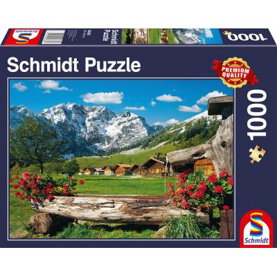 Puzzle Schmidt-Spiele-58368 Blick ins Bergidyll
