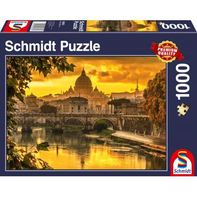 Puzzle Schmidt-Spiele-58393 Goldener Himmel über Rom