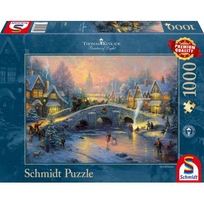Puzzle Schmidt-Spiele-58450 Winterliches Dorf