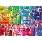 Puzzle  Schmidt-Spiele-58958 Rainbow Colours