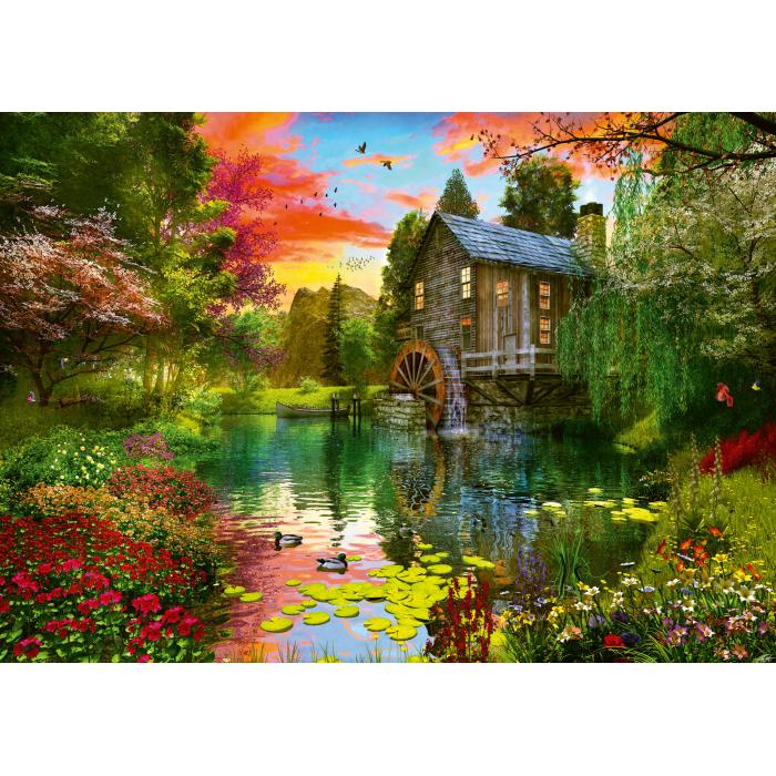 Puzzle  Schmidt-Spiele-58968 Die Wassermühle