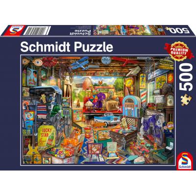 Puzzle Schmidt-Spiele-58972 Garagen-Flohmarkt