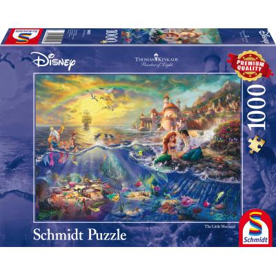 Puzzle Schmidt-Spiele-59479 Thomas Kinkade - Disney - Kleine Meerjungfrau