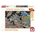 Puzzle  Schmidt-Spiele-59967 Steve Skelton - Weltall-Kolonie