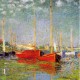 Holzpuzzle - Würfel - Claude Monet: Die roten Boote
