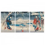   Holzpuzzle - Hiroshige Utagawa: Genji
