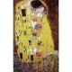 Puzzle aus handgefertigten Holzteilen - Gustav Klimt: Der Kuss