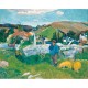 Puzzle aus handgefertigten Holzteilen - Paul Gauguin: Le Porcher