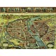 Puzzle aus handgefertigten Holzteilen - Plan von Paris 17. Jhd.