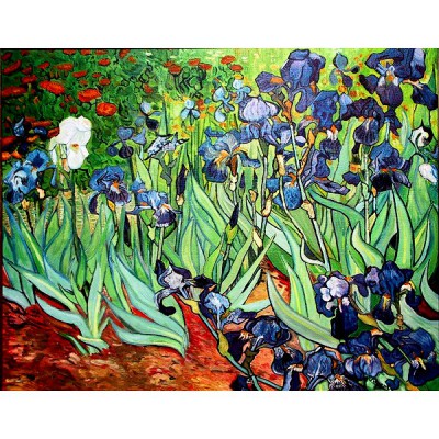 Puzzle-Michele-Wilson-A270-500 Puzzle aus handgefertigten Holzteilen - Van Gogh: Iris