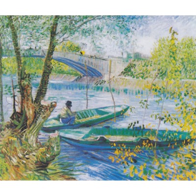 Puzzle-Michele-Wilson-A327-350 Puzzle aus handgefertigten Holzteilen - Vincent van Gogh: Fischen im Frühling