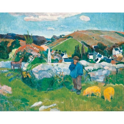 Puzzle-Michele-Wilson-A462-500 Puzzle aus handgefertigten Holzteilen - Paul Gauguin: Le Porcher