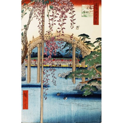 Puzzle-Michele-Wilson-A637-350 Holzpuzzle - Hiroshige - Kameido Tenjin
