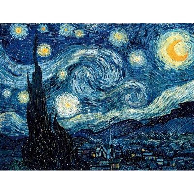 Puzzle-Michele-Wilson-A848-350 Puzzle aus handgefertigten Holzteilen - Vincent van Gogh: Sternennacht