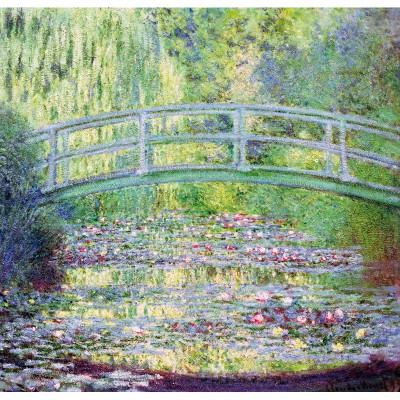 Puzzle-Michele-Wilson-A910-350 Puzzle aus handgefertigten Holzteilen - Monet: Die japanische Brücke