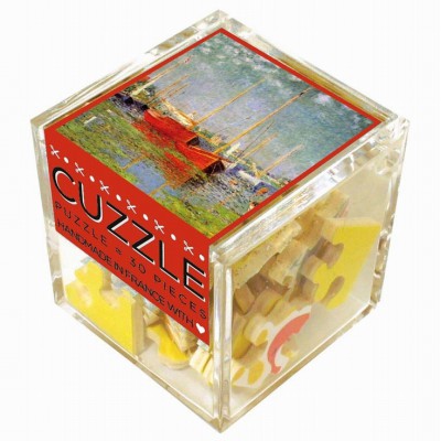 Puzzle-Michele-Wilson-Cuzzle-Z47 Holzpuzzle - Würfel - Claude Monet: Die roten Boote