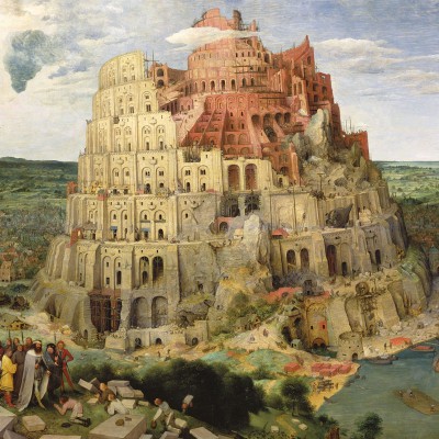 Puzzle-Michele-Wilson-Cuzzle-Z516 Puzzle aus handgefertigten Holzteilen - Pieter Brueghel der Ältere: Turmbau zu Babel