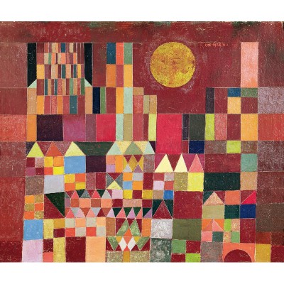 Puzzle-Michele-Wilson-W203-24 Puzzle aus handgefertigten Holzteilen - Paul Klee: Burg und Sonne