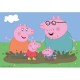 2 Puzzles - Peppa Pig Glückliches Familienleben