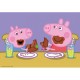 2 Puzzles - Peppa Pig Glückliches Familienleben