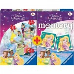   3 Puzzles + Memory - Disney Princess