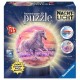 3D Puzzle-Ball mit LED - Pferde am Strand