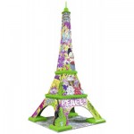   3D Puzzle - Eiffelturm Pop Art